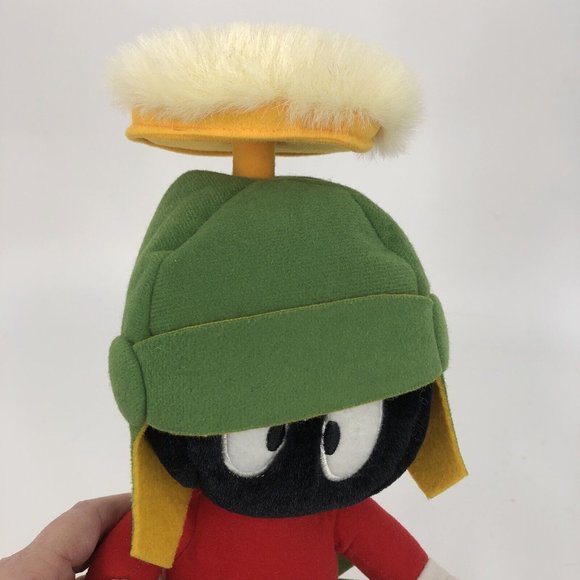 VTG Marvin Martian Plush 14" Looney Tunes Warner Bros 1995 Poseable Stands - Picture 12 of 15
